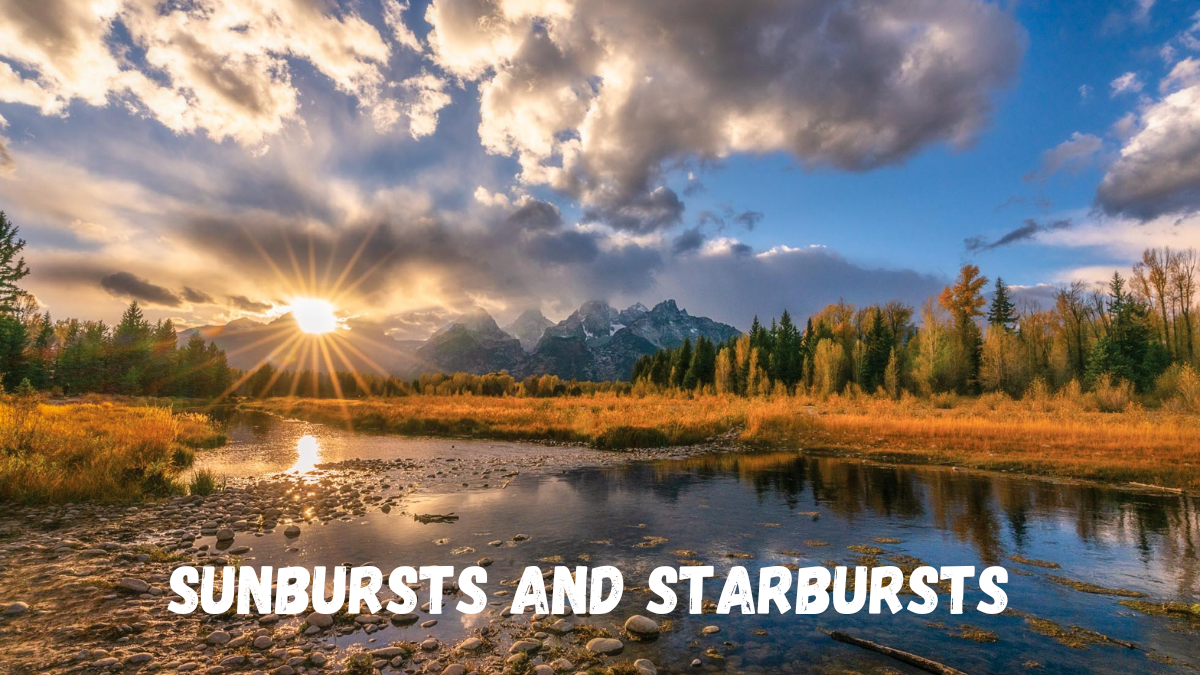 Sunbursts and starbursts