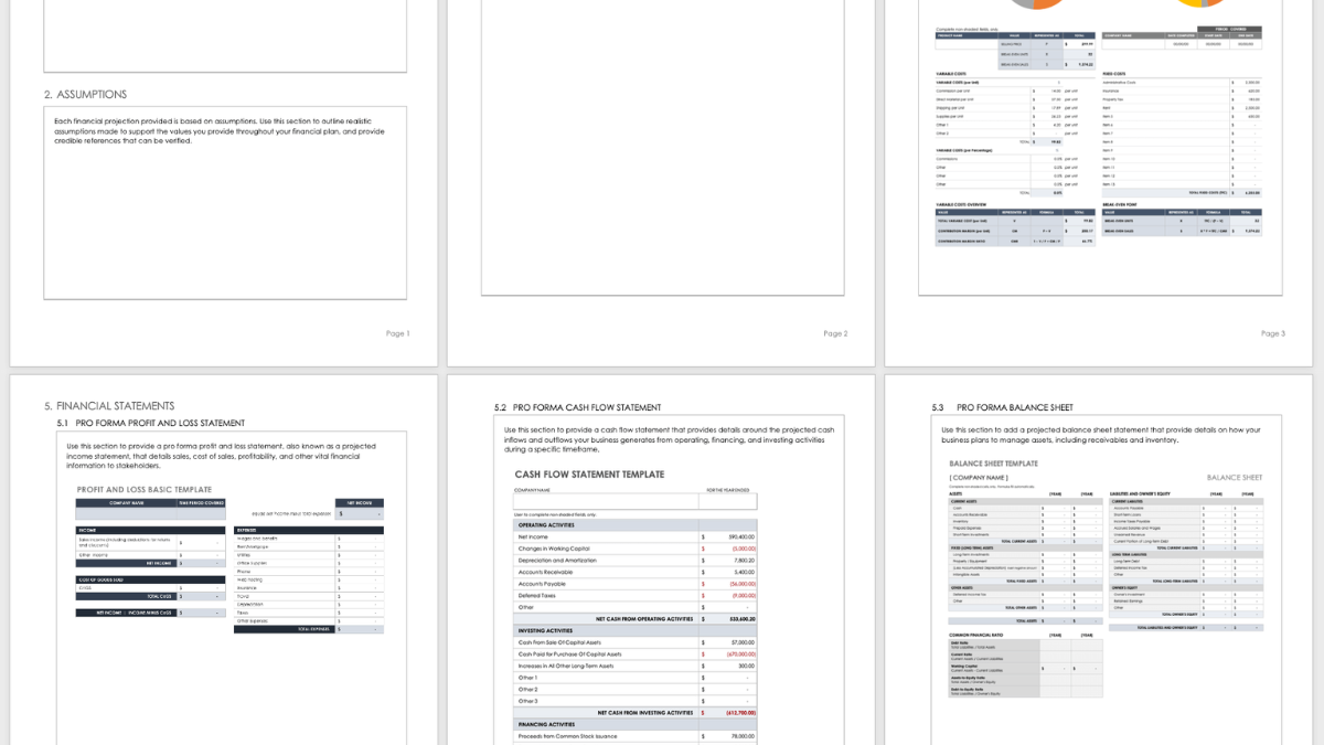 How to create a business plan using Microsoft Word templates