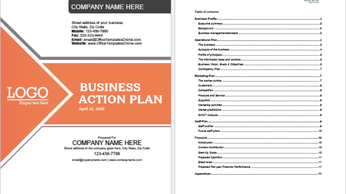 How to create a business plan using Microsoft Word templates